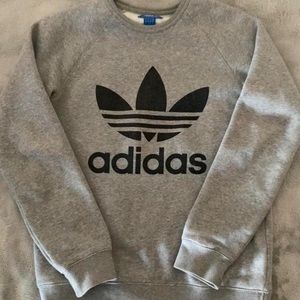 Adidas Grey Crewneck Sweatshirt